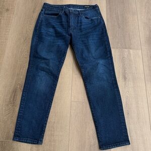 Bonobos Blue Jean Mens Athletic Fit Dark Wash Denim Straight Stretch 33x29‎ Zip